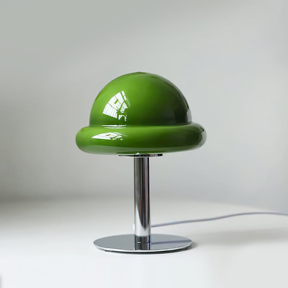 Lampe de Table Design Futuriste en Verre Transparent