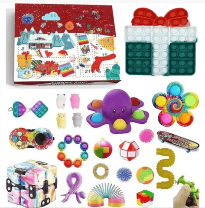 Calendrier de l'Avent Jouets Éducatifs | 24 Jouets Surprises Calmes et Amusants