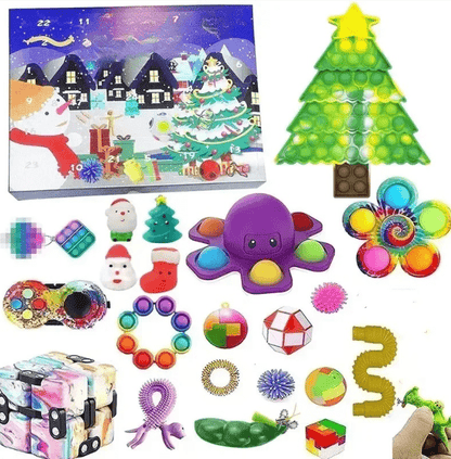 Calendrier de l'Avent Jouets Éducatifs | 24 Jouets Surprises Calmes et Amusants