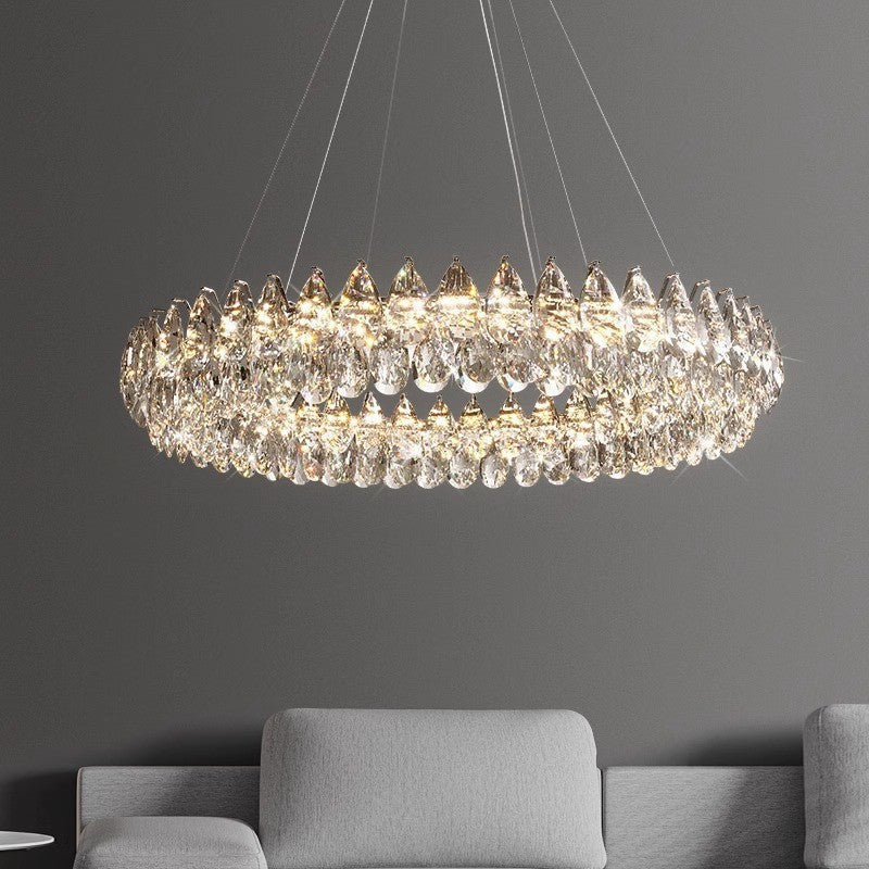 Lustre Cristal Luxe Moderne pour Salle à Manger