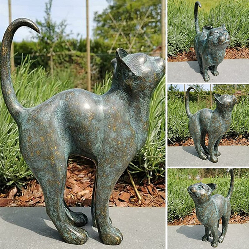 Statues de Jardin Chats Enchantées 0