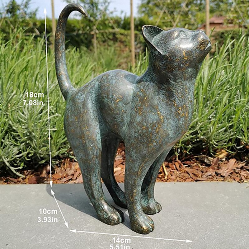 Statues de Jardin Chats Enchantées 3