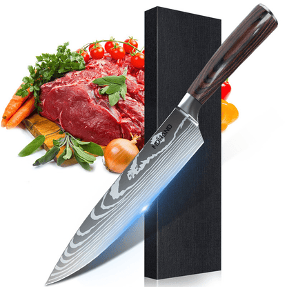 Set de Couteaux de Cuisine Unisexe Acier Inoxydable Professionnel - Foivo