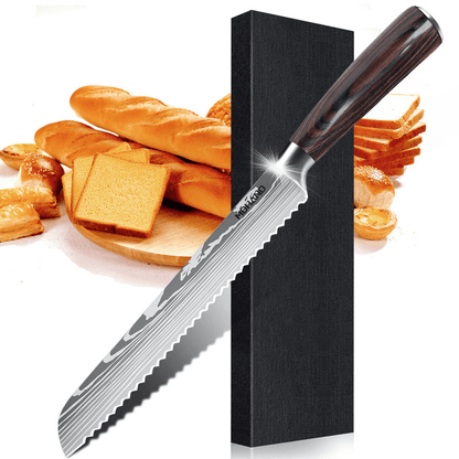 Set de Couteaux de Cuisine Unisexe Acier Inoxydable Professionnel