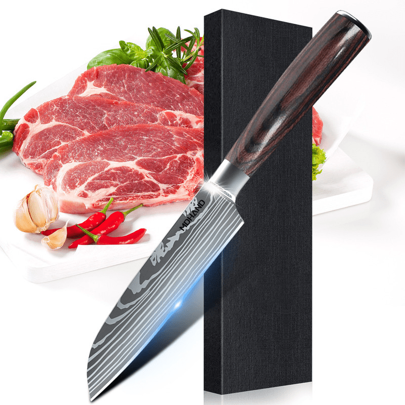 Set de Couteaux de Cuisine Unisexe Acier Inoxydable Professionnel
