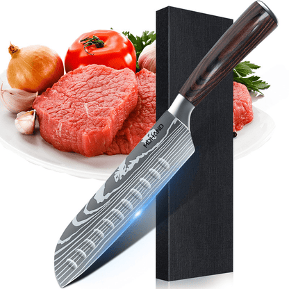 Set de Couteaux de Cuisine Unisexe Acier Inoxydable Professionnel