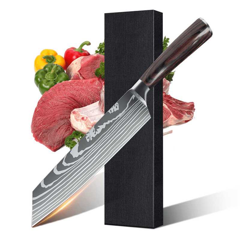 Set de Couteaux de Cuisine Unisexe Acier Inoxydable Professionnel