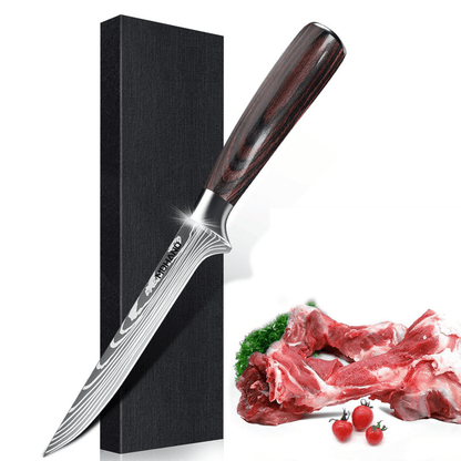Set de Couteaux de Cuisine Unisexe Acier Inoxydable Professionnel