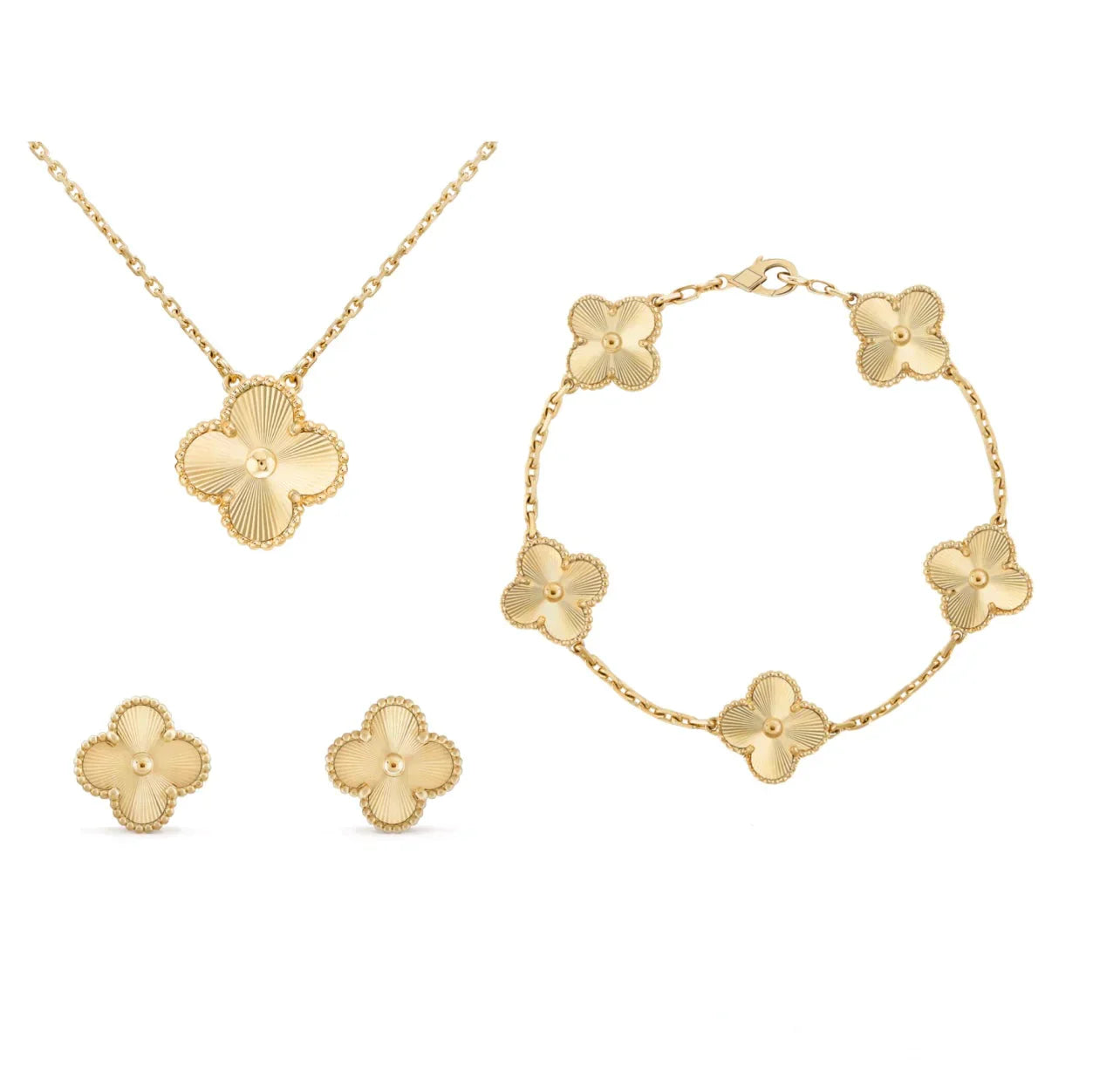 Bracelet Trèfle Doré Réglable | Bijou Chic et Doux pour la Peau