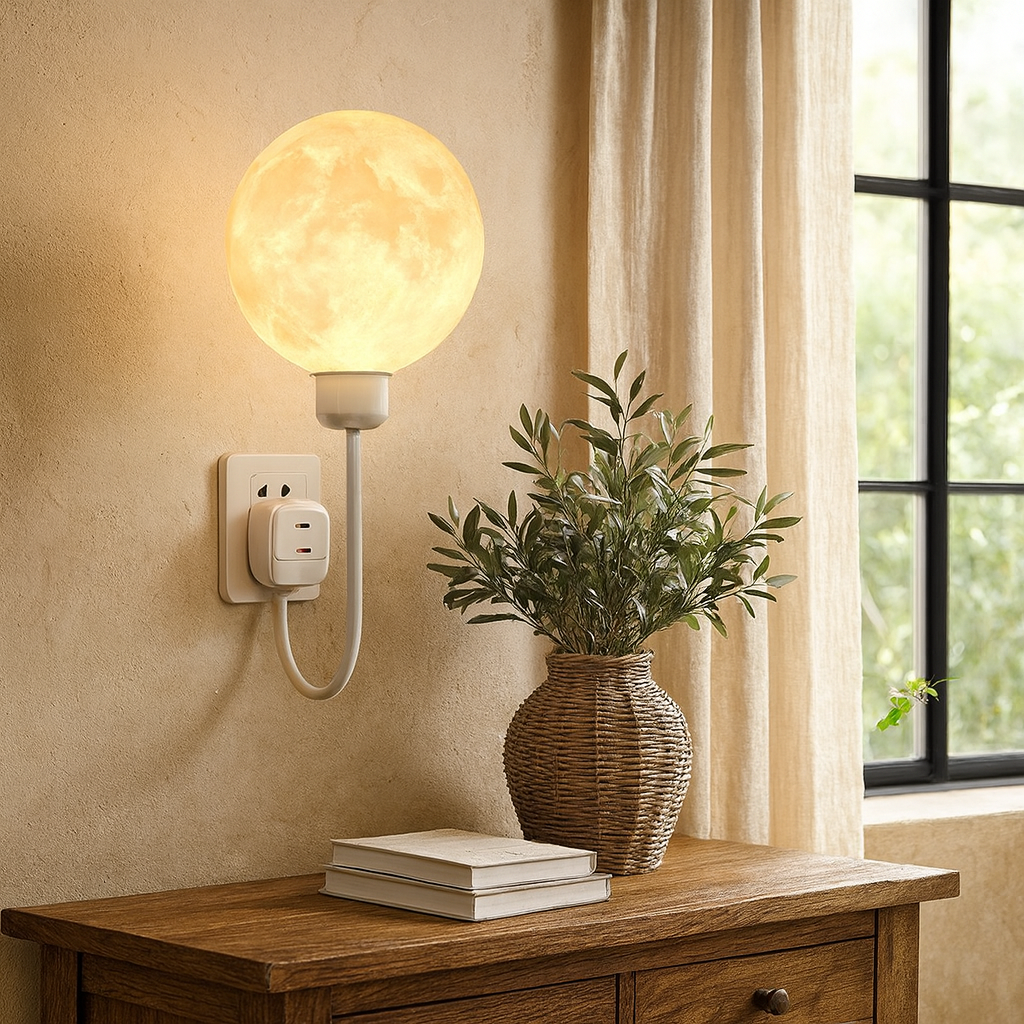 Lampe Murale Lune Rétro Élégante