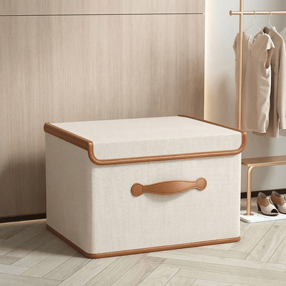 Boîte de rangement pliable avec couvercle design pratique