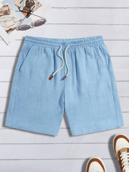 Shorts Droite Été avec Cordage taille