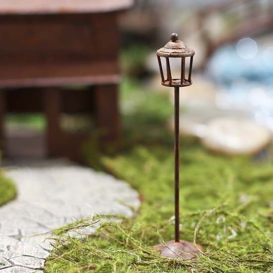 Décoration Jardin Fée Miniature en Métal