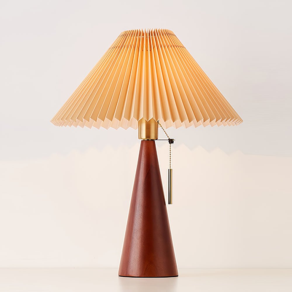 Lampe de Table Design Bois Métal Élégant