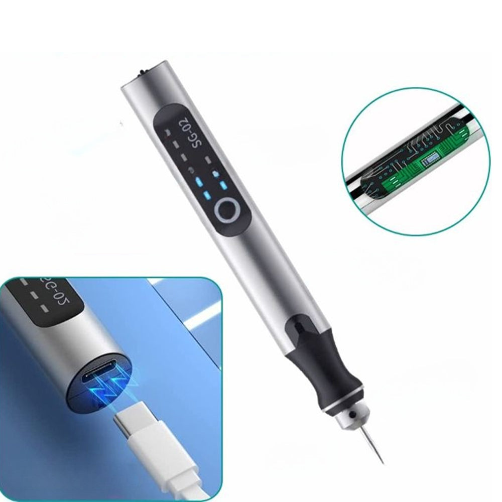 Stylo Graveur Électrique Rechargeable Précis avec Vitesse Réglable 4