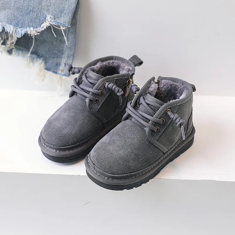 Bottines Hiver Femmes Chauffantes et Anti-Dérapantes