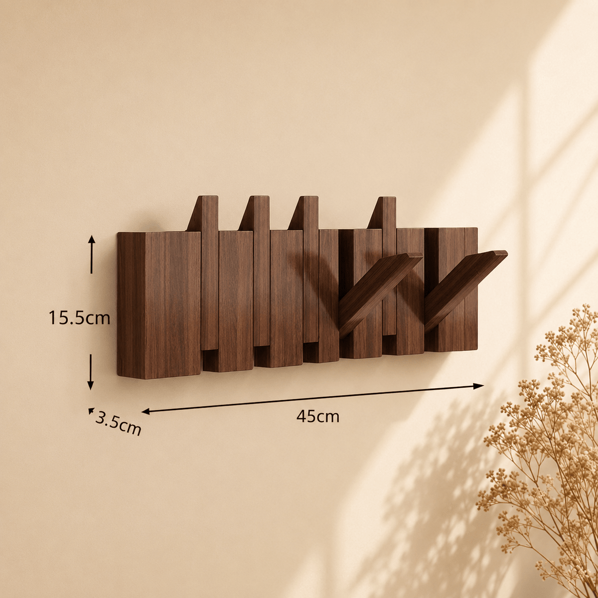Support Mural Piano en Bois Pratique et Compact