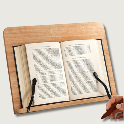 Support de lecture en Bois Réglable et Pliable - Foivo