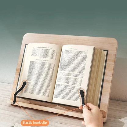 Support de lecture en Bois Réglable et Pliable