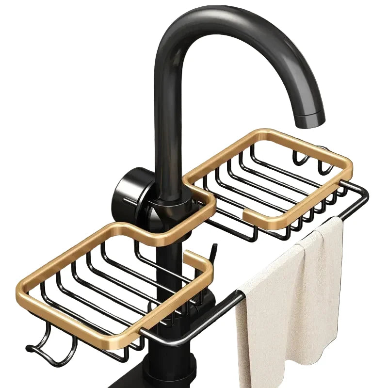 Support de rangement Aluminium pour évier Pratique - Foivo