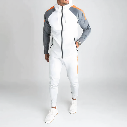Survêtement Homme Polyester Coupe Classique Confortable - Foivo