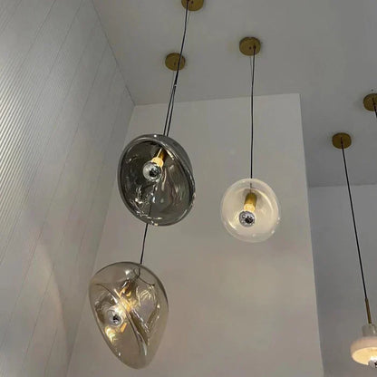 Lampe Suspendue en Verre Design – Éclairage Plafond Élégant avec Lumière Chaude