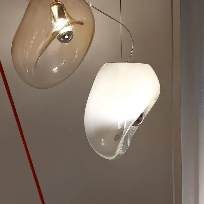Lampe Suspendue en Verre Design – Éclairage Plafond Élégant avec Lumière Chaude