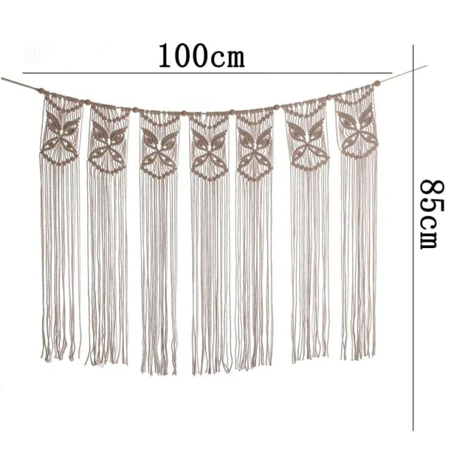 Suspended Macramé Drapery Bowl 12
