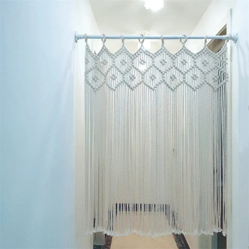 Suspended Macramé Drapery Bowl 6