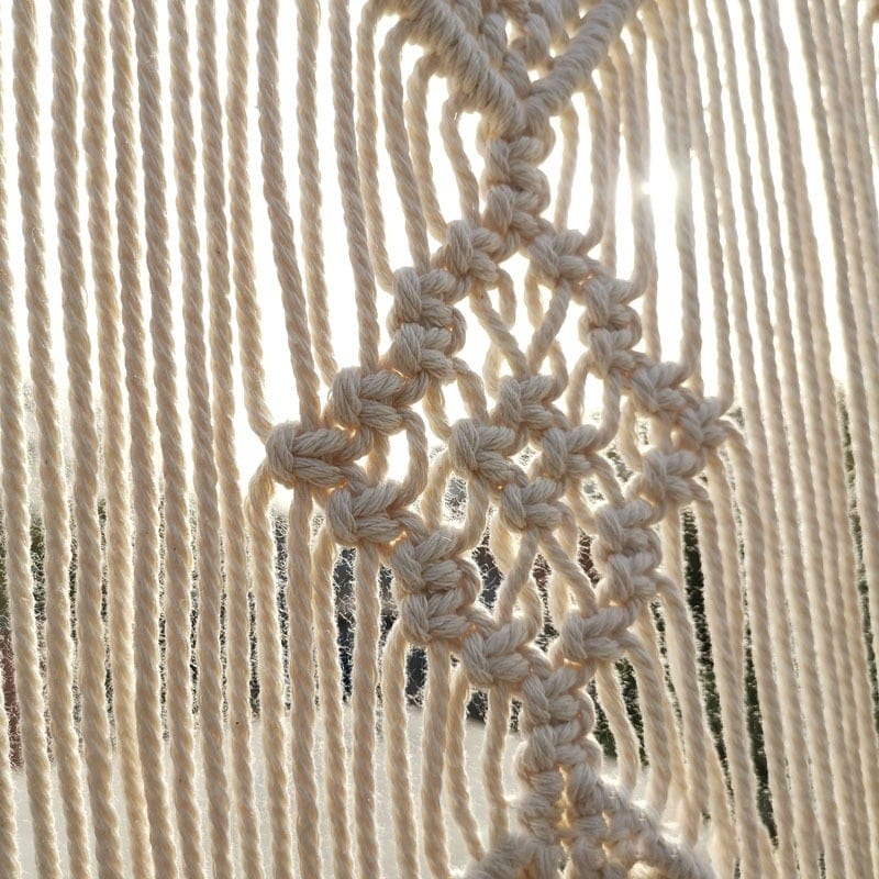 Suspended Macramé Drapery Bowl 7
