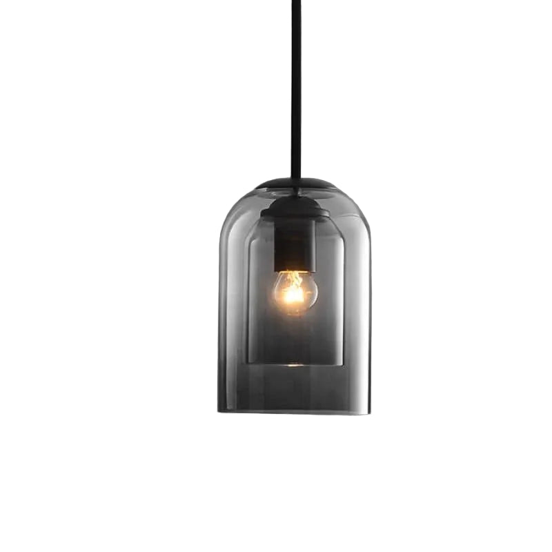 Suspension Luminaire Double Verre Design Moderne - Foivo