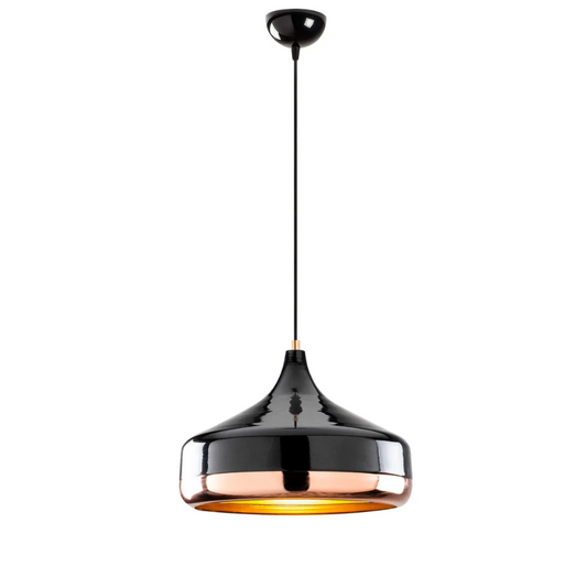 Luminaire Suspendu Noir Brillant - Foivo
