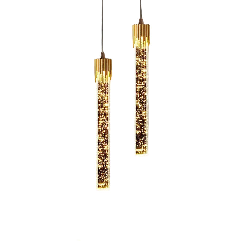 Suspension Luminaire Verre Cylindrique Moderne - Foivo