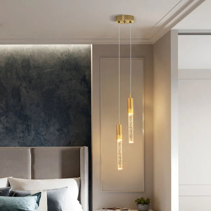 Suspension Moderne Cylindrique en Verre 6