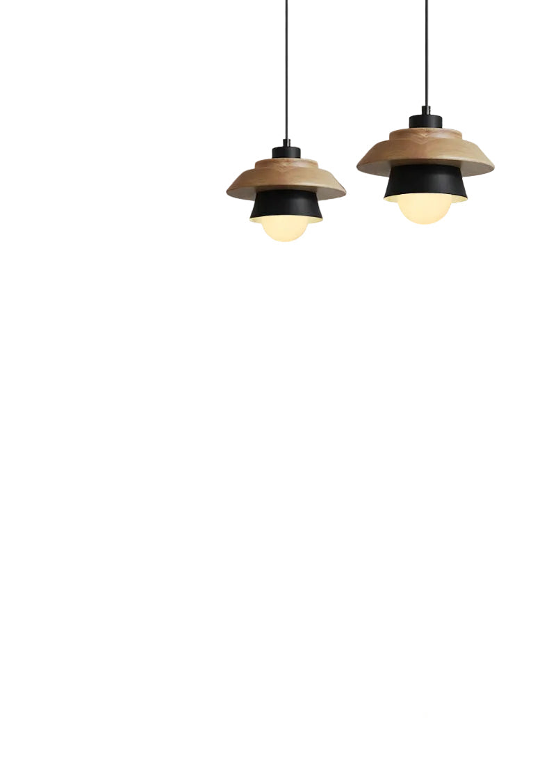Suspension Luminaire Bois Design Nordique Moderne - Foivo
