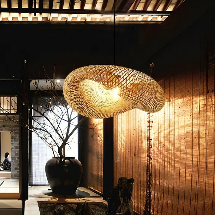 Suspension en Rotin Tendance pour Intérieur 5