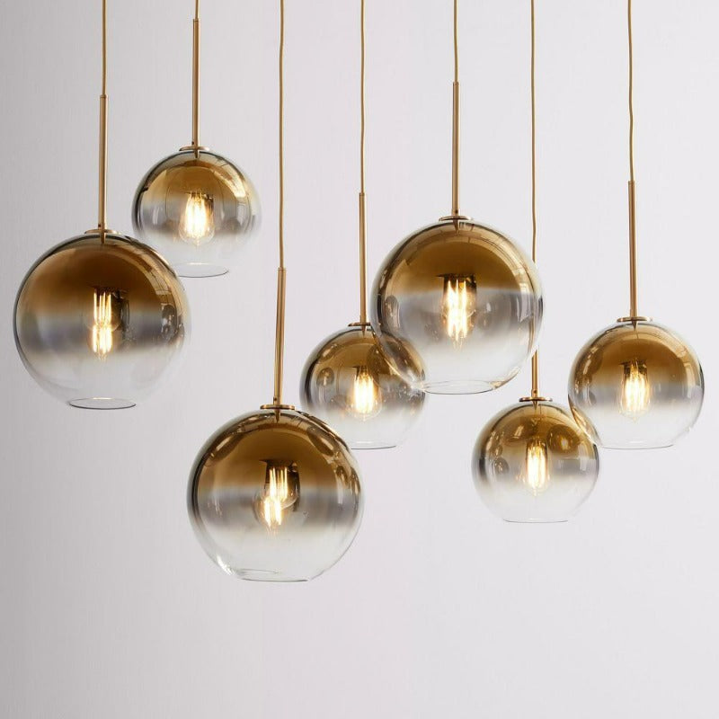 Suspension en Verre Sphérique Moderne 1