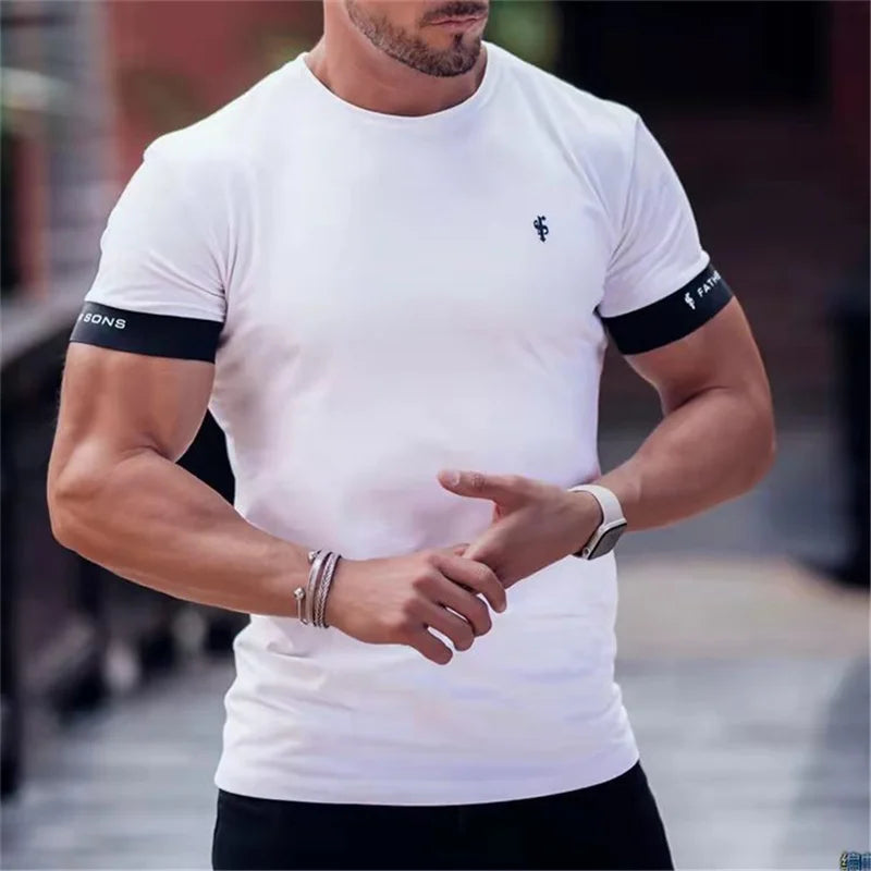 T-shirt Homme Coupe Musclée Manches Courtes 1