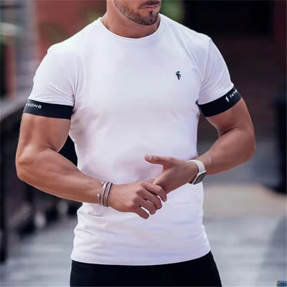 T-shirt Homme Coupe Musclée Manches Courtes 1
