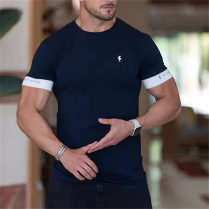 T-shirt Homme Coupe Musclée Manches Courtes 2