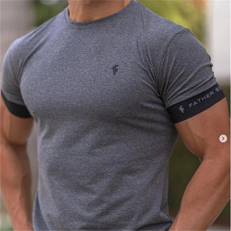 T-shirt Homme Coupe Musclée Manches Courtes 4