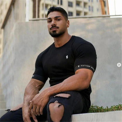 T-shirt Homme Coupe Musclée Manches Courtes 6