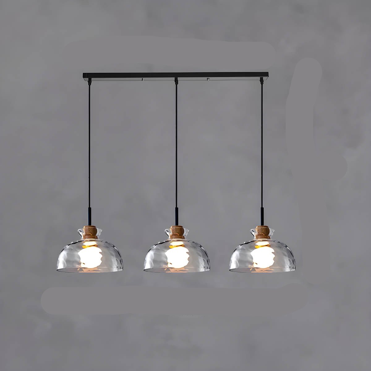 Lustre Verre Design Élégant Suspendu