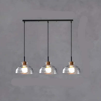 Lustre Verre Design Élégant Suspendu