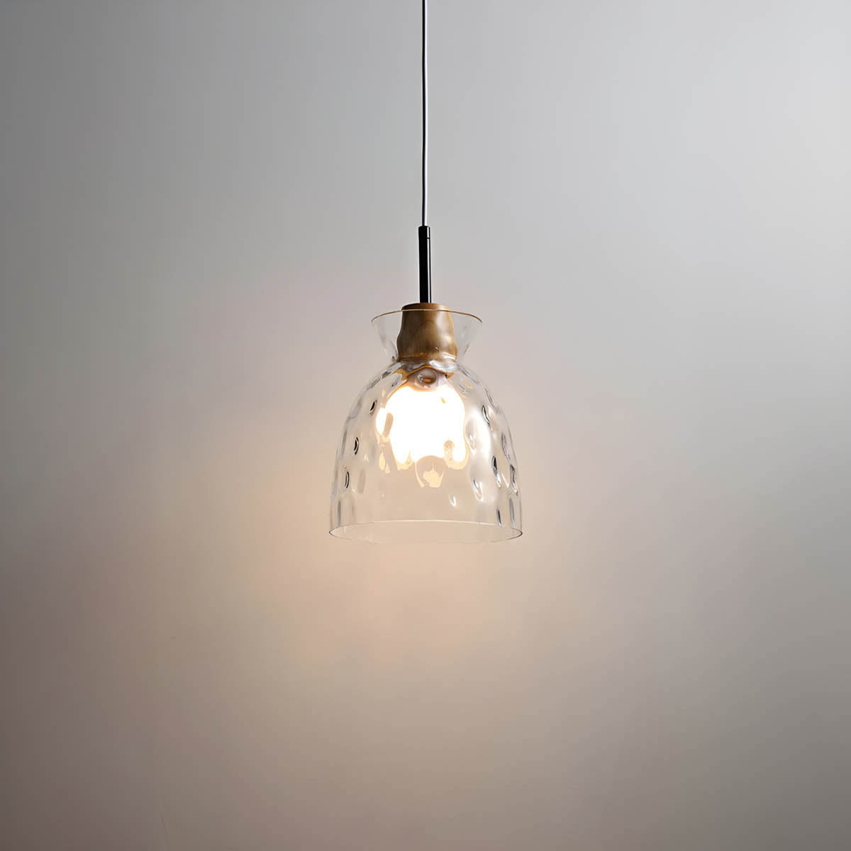 Lustre Verre Design Élégant Suspendu