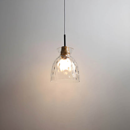 Lustre Verre Design Élégant Suspendu