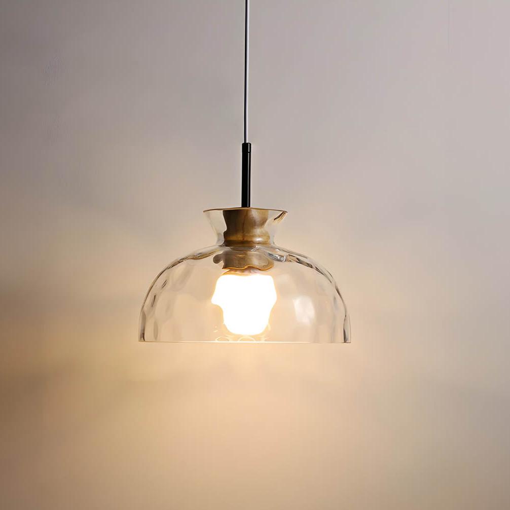 Lustre Verre Design Élégant Suspendu