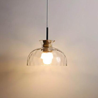 Lustre Verre Design Élégant Suspendu
