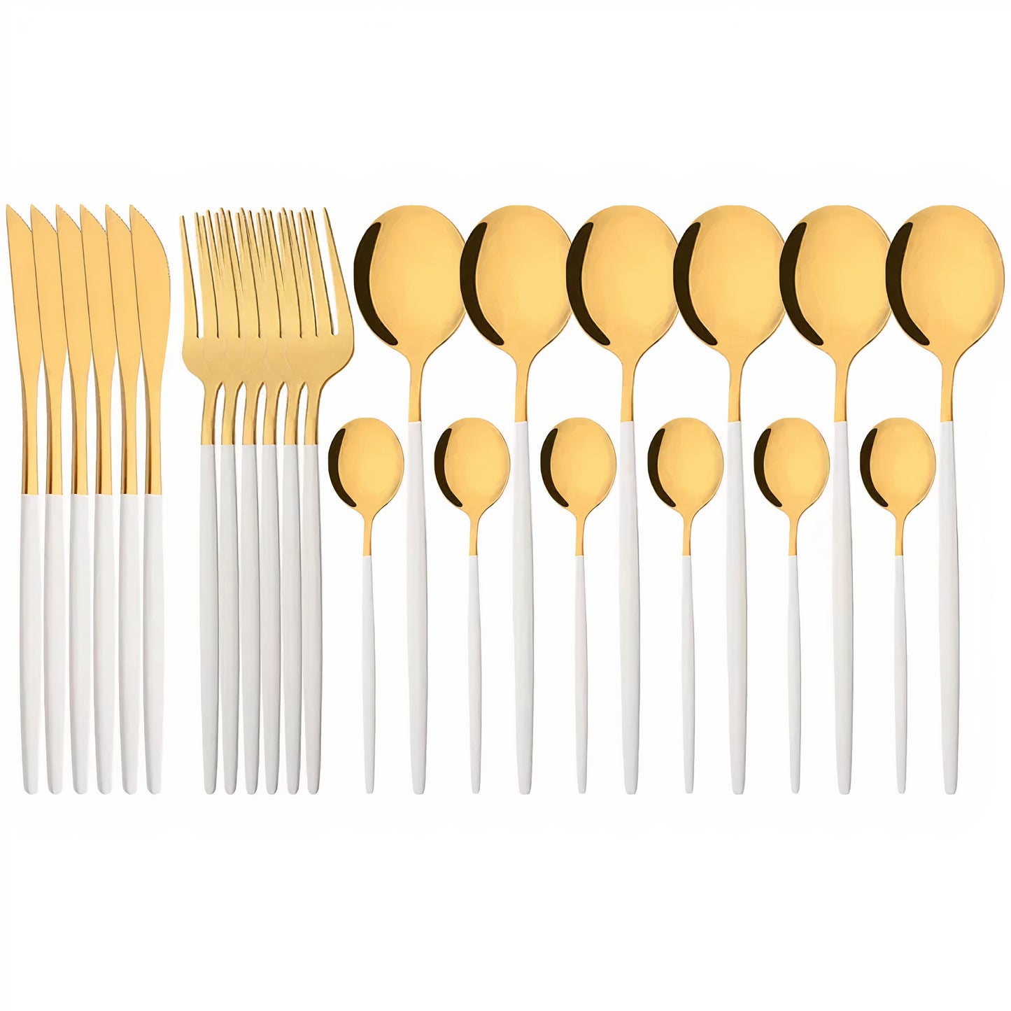 Ustensiles de Table Luxe Inox Doré Élégant