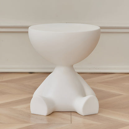 Table basse ronde Unisexe en plastique design fonctionnel